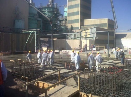 Fundaciones galpón de acopio en minera TECK de Andacollo