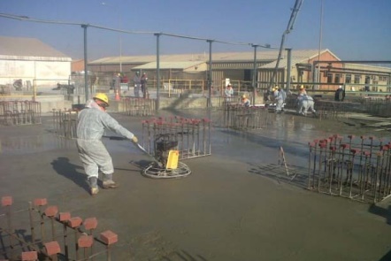 Fundaciones galpón de acopio en minera TECK de Andacollo